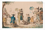 Promenade on the Champs-Elysees, 1811 by French School