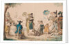 Promenade on the Champs-Elysees, 1811 by French School