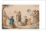Promenade on the Champs-Elysees, 1811 by French School