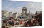 The Market and Fountain of the Innocents, Paris, 1823 by John James Chalon
