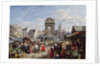 The Market and Fountain of the Innocents, Paris, 1823 by John James Chalon