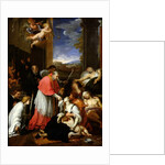 St. Charles Borromeo Administering the Sacrament to Plague Victims in Milan in 1576 by Pierre Mignard