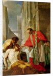 St. Charles Borromeo Administering the Sacrament to a Plague Victim in Milan in 1576 by French School