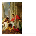 St. Charles Borromeo Administering the Sacrament to a Plague Victim in Milan in 1576 by French School