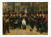 Napoleon I Bidding Farewell to the Imperial Guard in the Cheval-Blanc Courtyard at the Chateau de Fontainebleau, 20th April 1814, 1825 by Antoine Alphonse Montfort