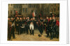 Napoleon I Bidding Farewell to the Imperial Guard in the Cheval-Blanc Courtyard at the Chateau de Fontainebleau, 20th April 1814, 1825 by Antoine Alphonse Montfort