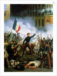 Battle in the Rue de Rohan, 28th July 1830, 1831 by Hippolyte Lecomte