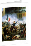 Battle in the Rue de Rohan, 28th July 1830, 1831 by Hippolyte Lecomte