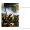 Battle in the Rue de Rohan, 28th July 1830, 1831 by Hippolyte Lecomte
