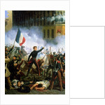 Battle in the Rue de Rohan, 28th July 1830, 1831 by Hippolyte Lecomte