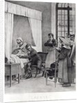 Rene Theophile Hyacinthe Laennec listening to the chest of a man with consumption, 1816 by Theobald Chartran