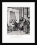 Rene Theophile Hyacinthe Laennec listening to the chest of a man with consumption, 1816 by Theobald Chartran