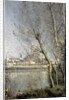 Mantes, View of the Cathedral and Town through the Trees, c.1865-70 by Jean Baptiste Camille Corot