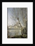 Mantes, View of the Cathedral and Town through the Trees, c.1865-70 by Jean Baptiste Camille Corot