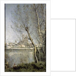 Mantes, View of the Cathedral and Town through the Trees, c.1865-70 by Jean Baptiste Camille Corot