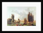 The Park and Chateau at Mereville by Hubert Robert