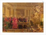 The Magistrates of Paris Receiving News of the Peace, 21st June 1763 by Noel Halle