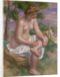 Seated Bather in a Landscape or, Eurydice, 1895-1900 by Pierre Auguste Renoir