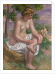 Seated Bather in a Landscape or, Eurydice, 1895-1900 by Pierre Auguste Renoir
