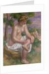 Seated Bather in a Landscape or, Eurydice, 1895-1900 by Pierre Auguste Renoir