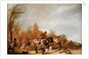 Brawl between Soldiers and Peasants by Dutch School