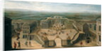 View of Versailles from the Place d'Armes by French School