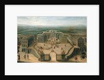View of Versailles from the Place d'Armes by French School