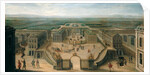 View of Versailles from the Place d'Armes by French School