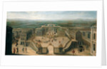 View of Versailles from the Place d'Armes by French School