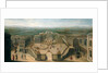 View of Versailles from the Place d'Armes by French School
