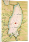 Map of Lake Ontario by French School