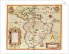 Map of Central and South America by Theodor de Bry