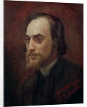 Portrait of Erik Satie , 19th century by Marcellin Gilbert Desboutin