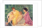 The Swim, or Two Mothers and Their Children on a Boat by Mary Stevenson Cassatt