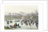 Skaters on the Lake at Bois de Boulogne by Eugene Charles Francois Guerard