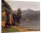View of Leman Lake, c.1873-77 by Gustave Courbet
