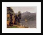 View of Leman Lake, c.1873-77 by Gustave Courbet