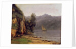 View of Leman Lake, c.1873-77 by Gustave Courbet