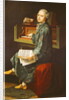 Young Man at the Clavichord, 1767 by French School