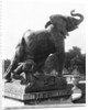 Young Elephant caught in a trap, in front of the first Trocadero Palace constructed for the Universal Exhibition in 1878, 1878 by Emmanuel Fremiet