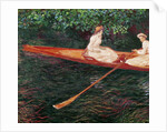 Boating on the river Epte, c.1889-1890 by Claude Monet