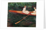 Boating on the river Epte, c.1889-1890 by Claude Monet