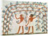 Picking grapes by Egyptian 18th Dynasty