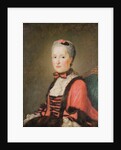 La Dauphine Marie-Josephe de Saxe attributed to Jean Marc Nattier or Jean Baptiste Perroneau by French School