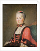 La Dauphine Marie-Josephe de Saxe attributed to Jean Marc Nattier or Jean Baptiste Perroneau by French School