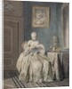 Young Girl Embroidering by Jacobus Buys