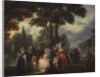 A Meeting in the Park by Francois Louis Joseph Watteau