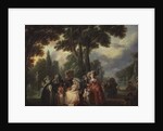 A Meeting in the Park by Francois Louis Joseph Watteau