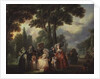 A Meeting in the Park by Francois Louis Joseph Watteau