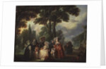 A Meeting in the Park by Francois Louis Joseph Watteau